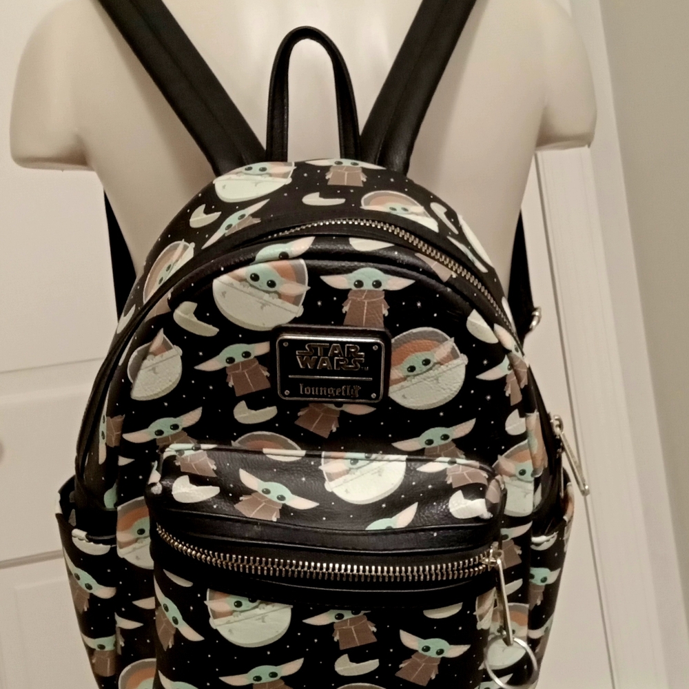 Loungefly Black and Green Star Wars Backpack